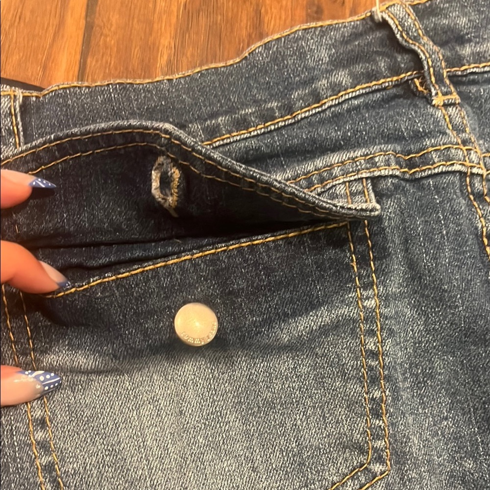 Tommy Hilfiger Blue Tan Mini Skirt Casual - Picture 6 of 7